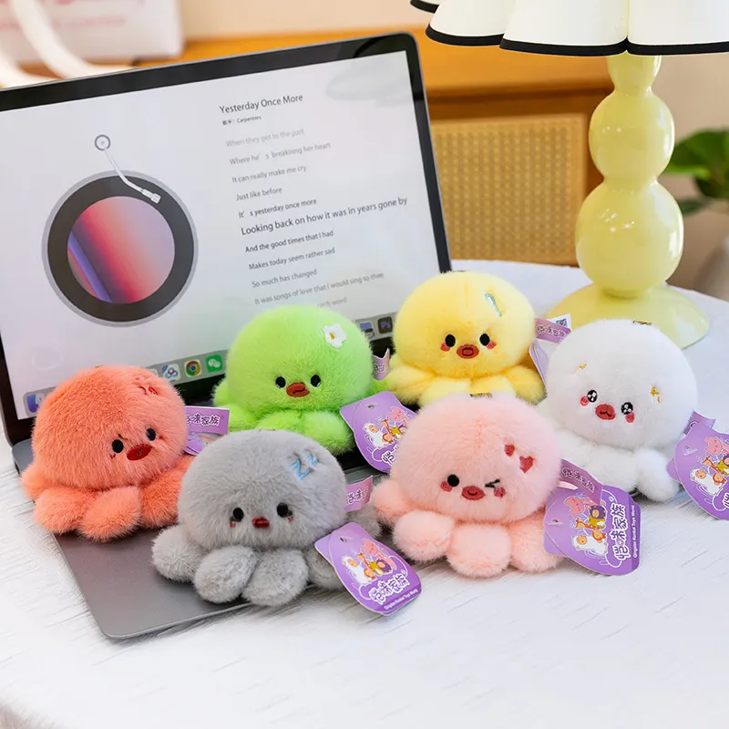 New Arrival Mood Octopus Plush Toy – Funny Goofy Stuffed Animal Doll, High-Quality Soft Sea Animal Toy & Emotional Support Gift